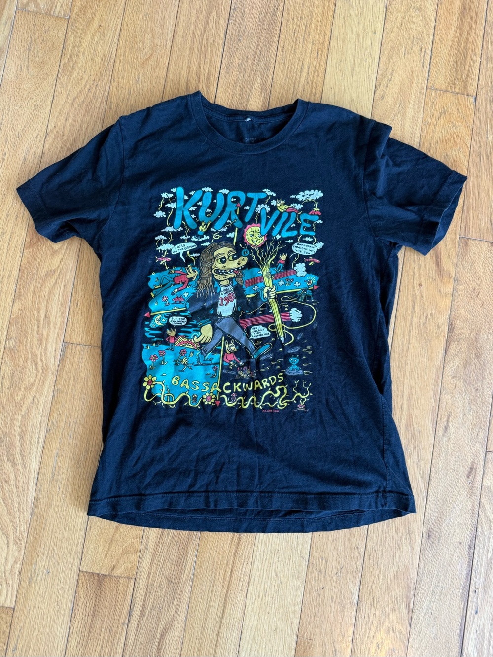 Kurt Vile Black Graphic Band Tee